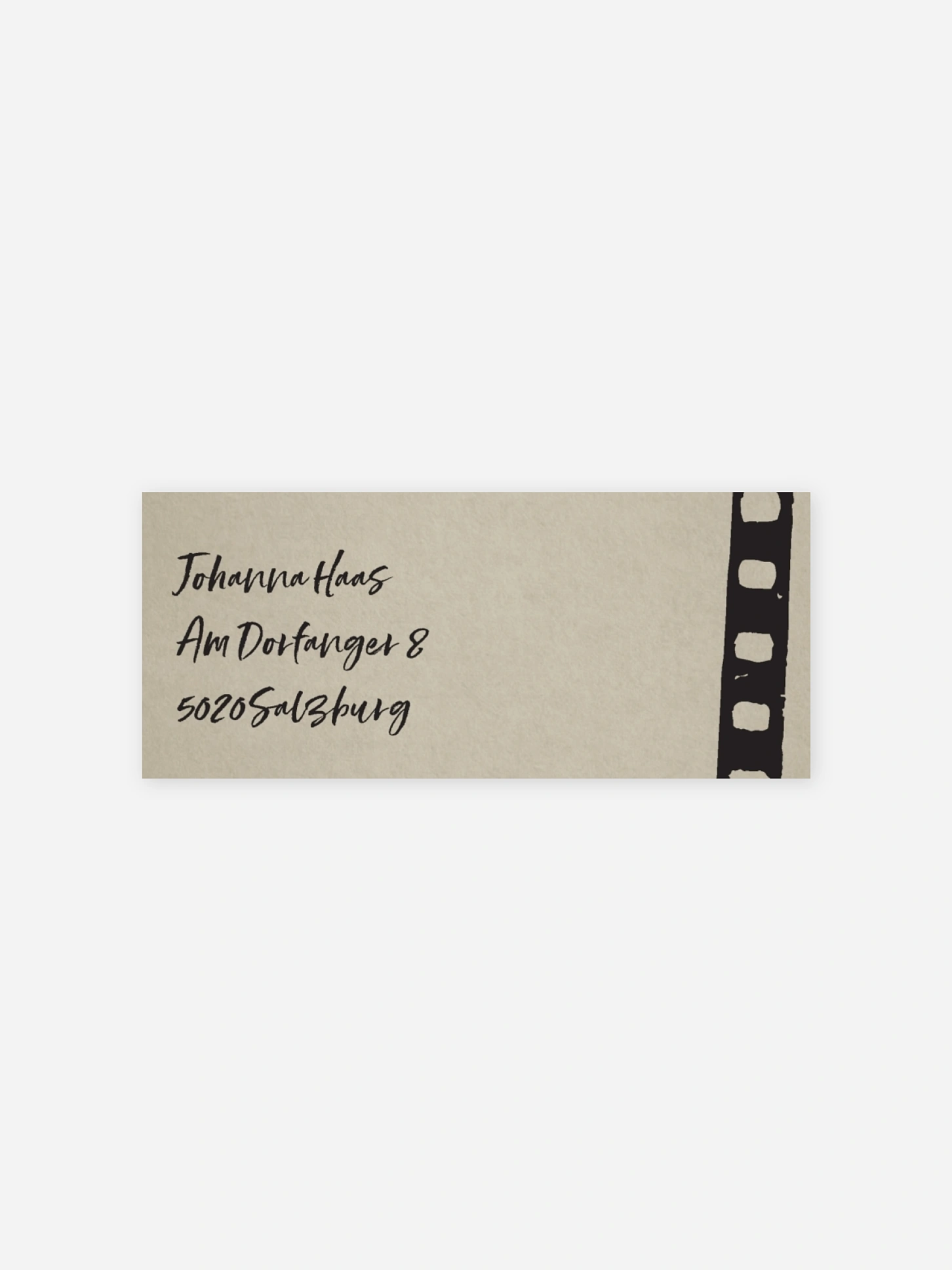 Absenderaufkleber Geburtstag Filmstreifen