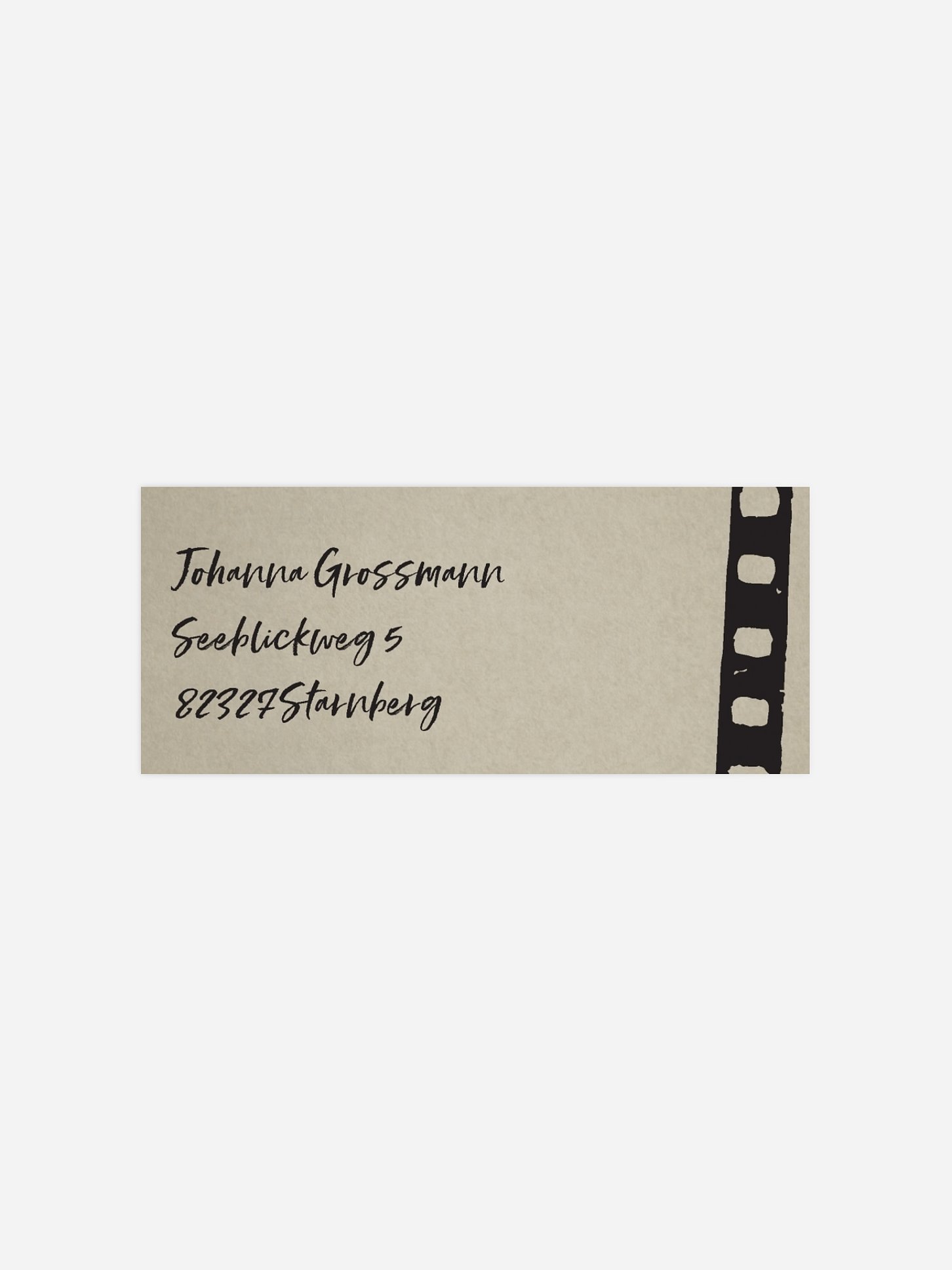 Absenderaufkleber Geburtstag Filmstreifen
