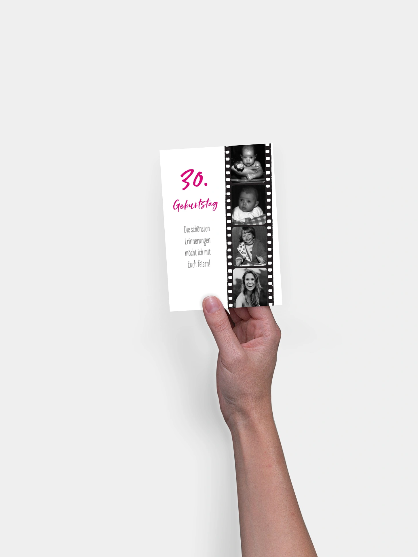 Einladung 30. Geburtstag Filmstreifen