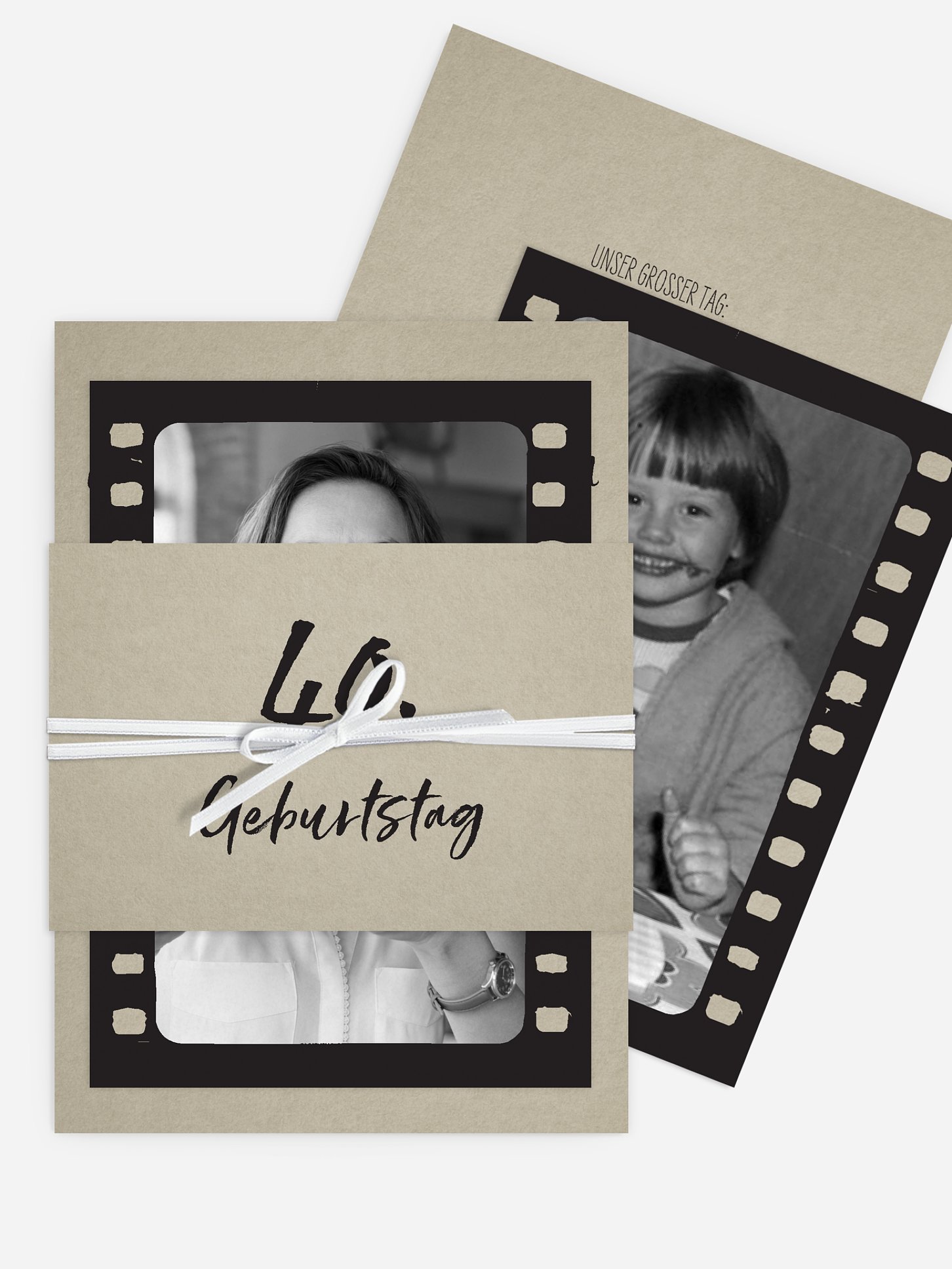 Einladung 40. Geburtstag Filmstreifen