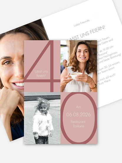 Einladung 40. Geburtstag Im Fokus