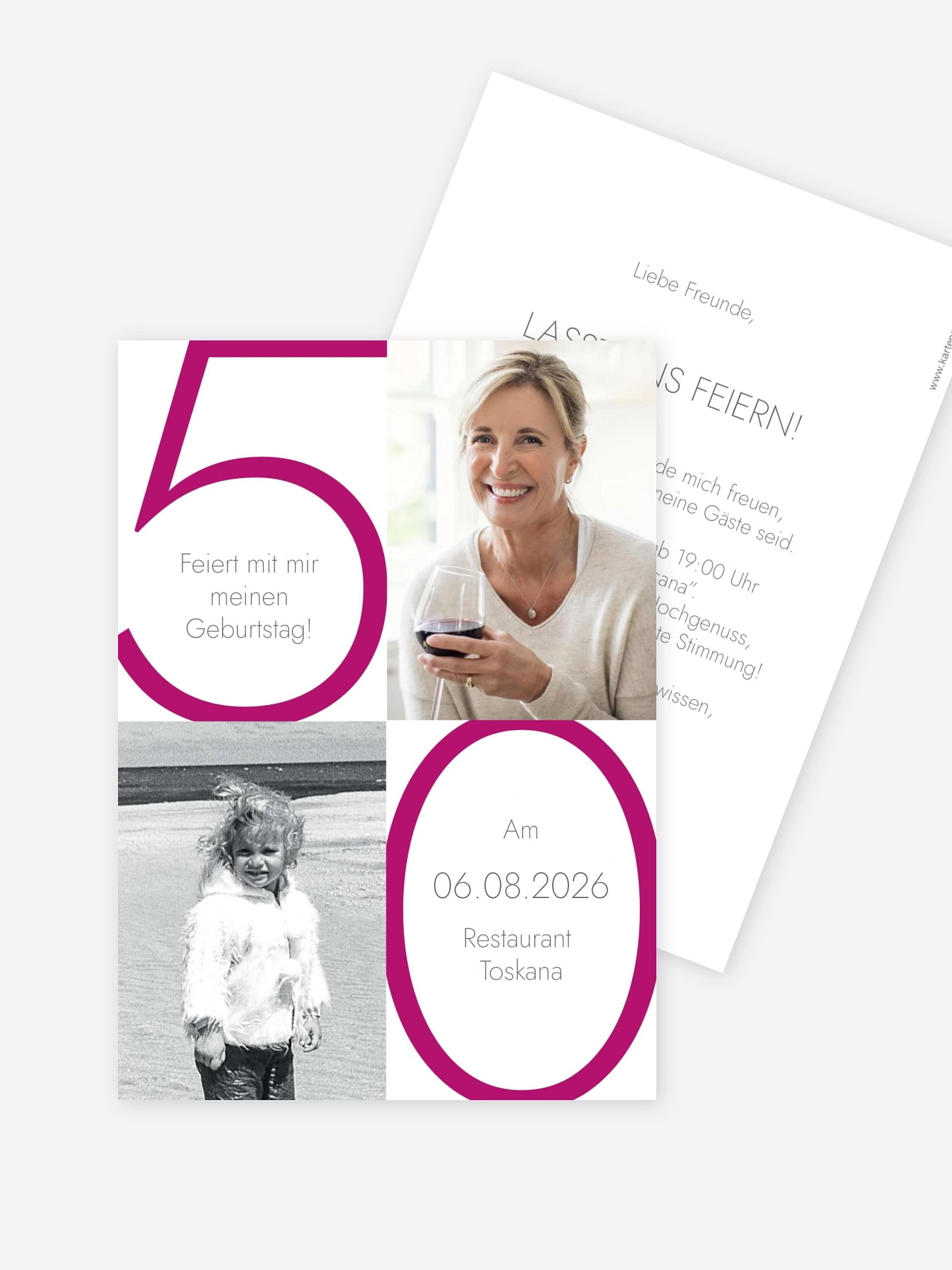 Einladung 50. Geburtstag Im Fokus