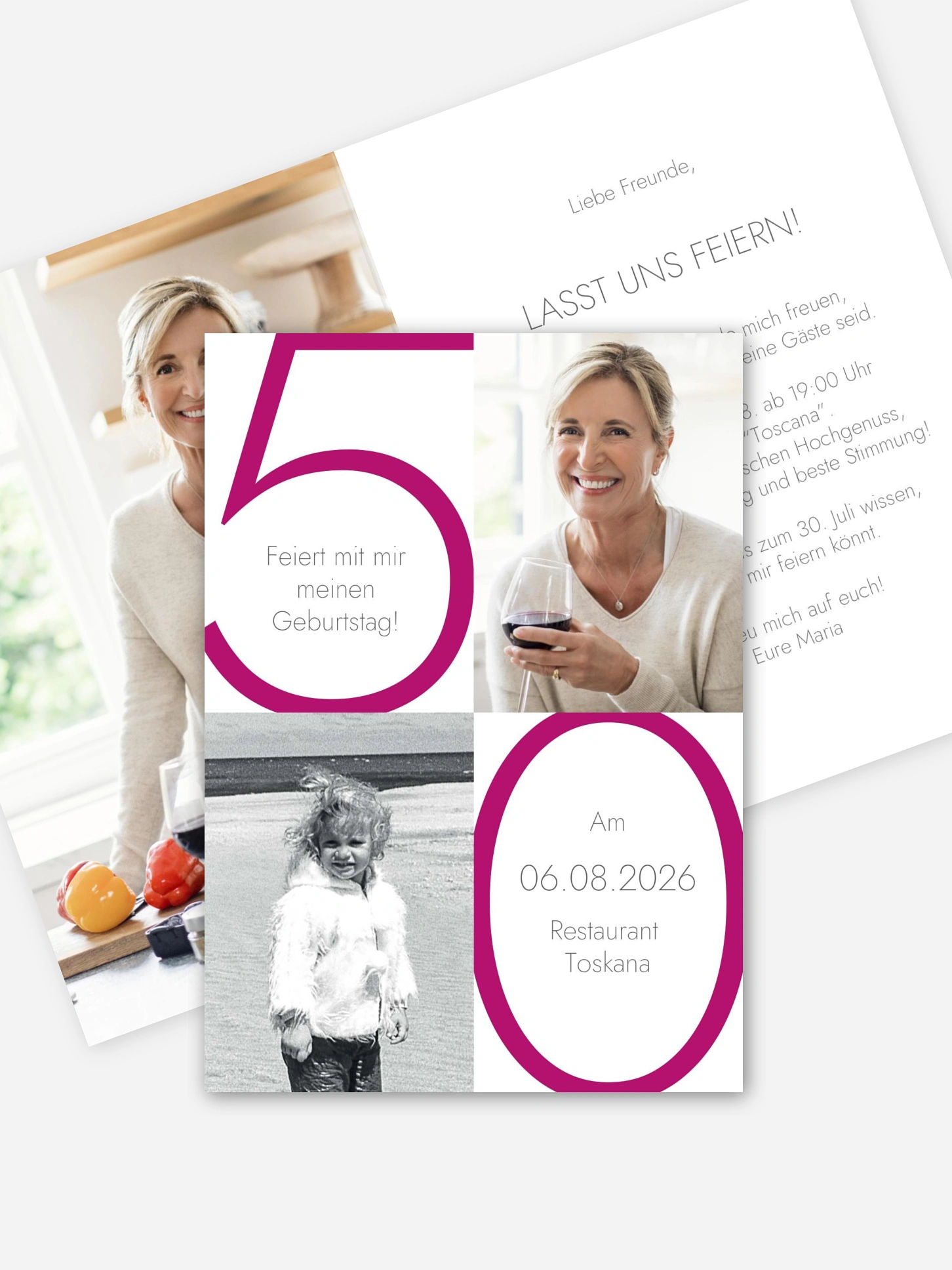 Einladung 50. Geburtstag Im Fokus