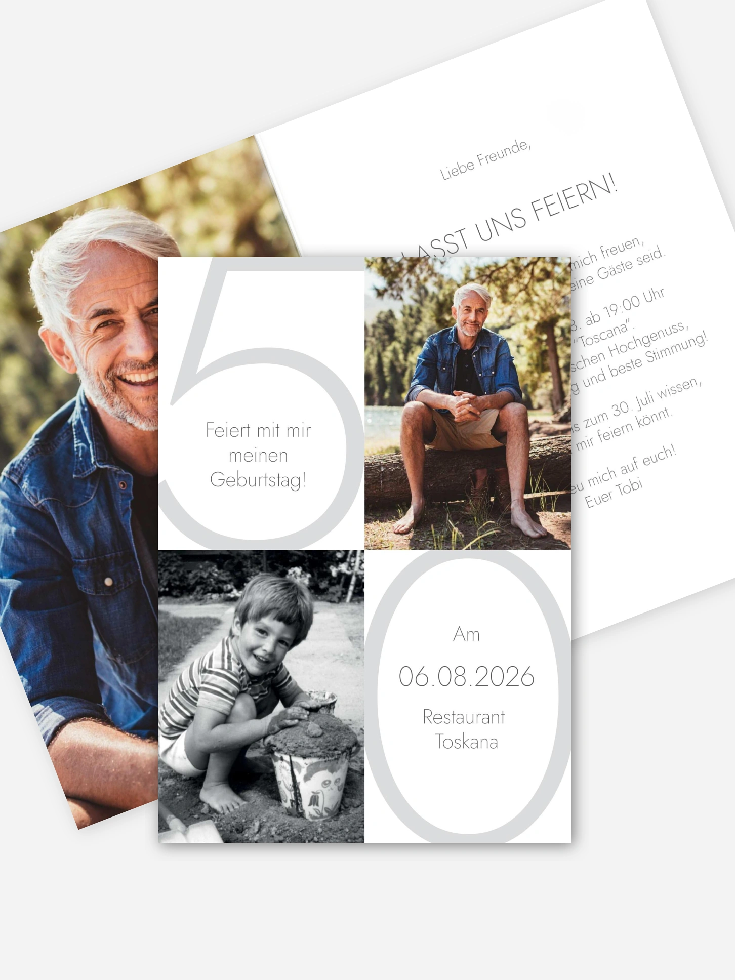 Einladung 50. Geburtstag Im Fokus