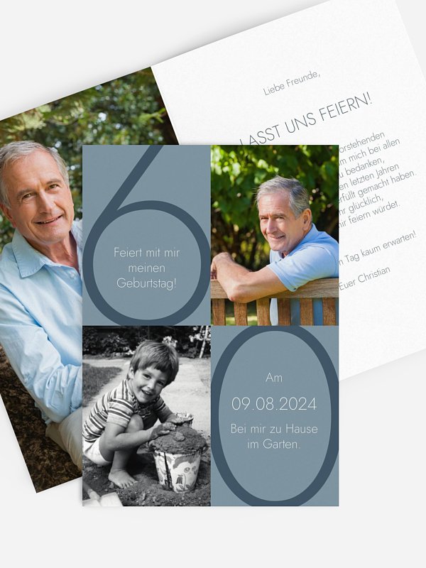 Einladungskarten 60 Geburtstag Im Fokus