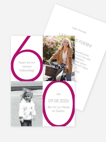 Einladung 60. Geburtstag Im Fokus