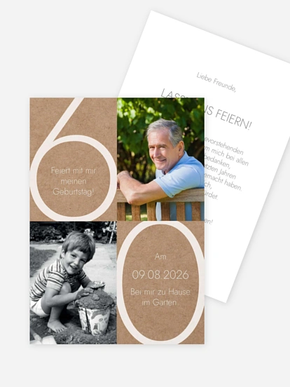 Einladung 60. Geburtstag Im Fokus