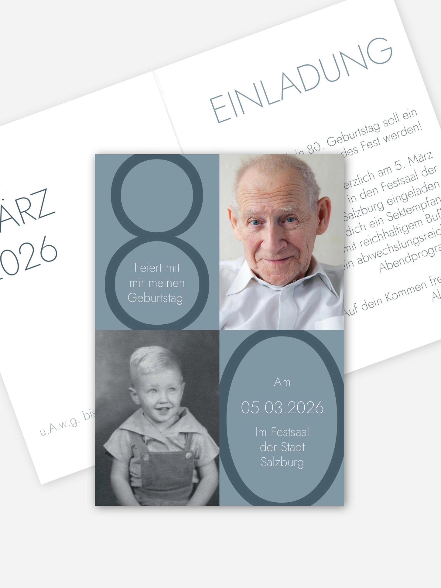 Einladung 80. Geburtstag Im Fokus