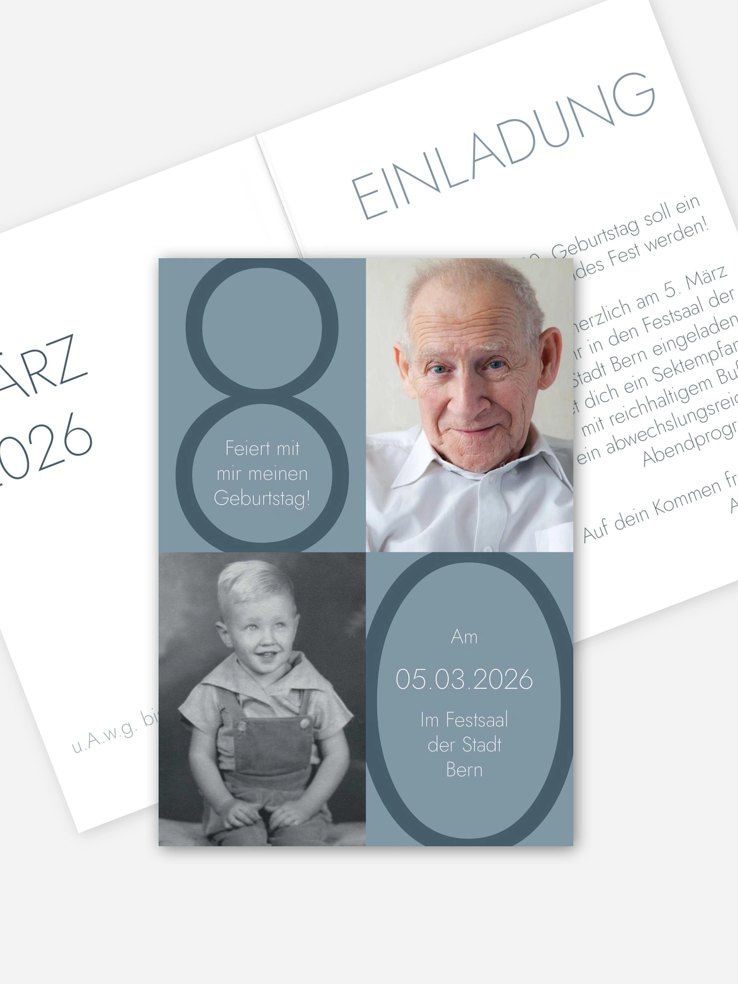 Einladung 80. Geburtstag Im Fokus