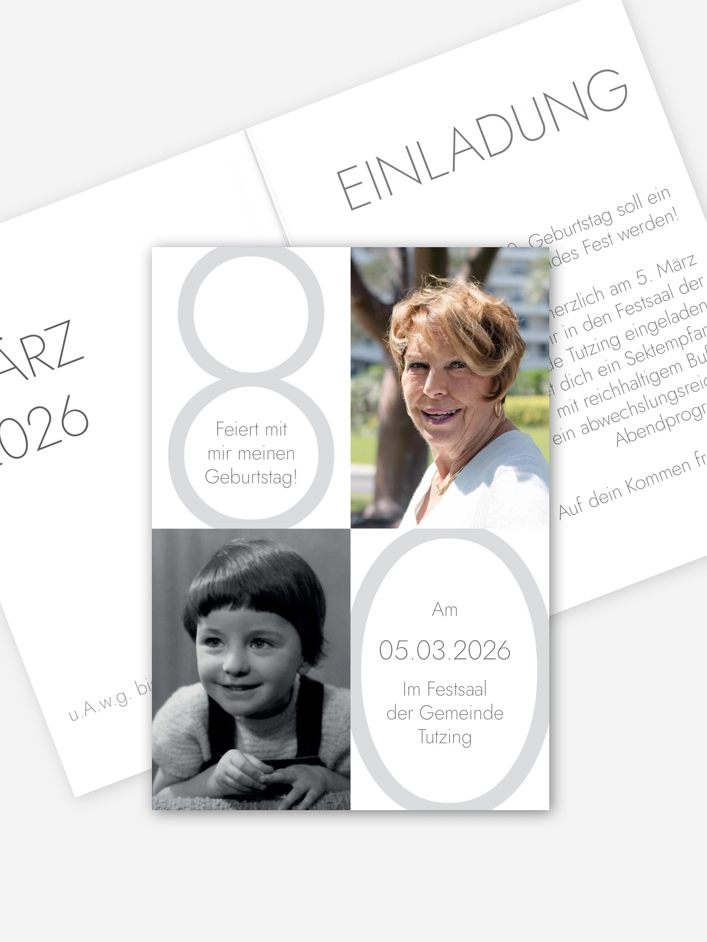 Einladung 80. Geburtstag Im Fokus