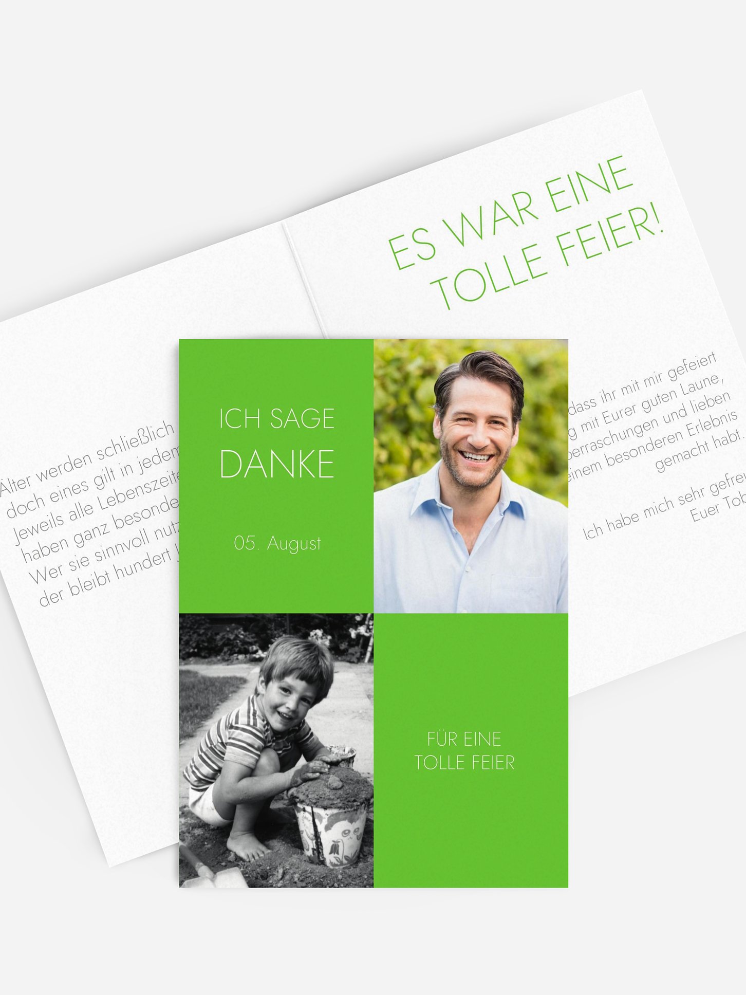 Dankeskarte Geburtstag Im Fokus