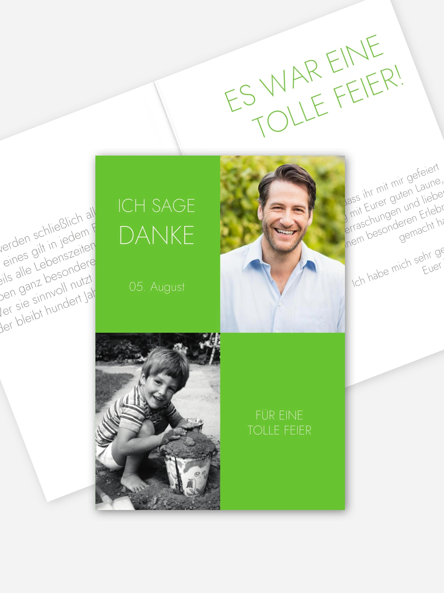 Dankeskarte Geburtstag Im Fokus