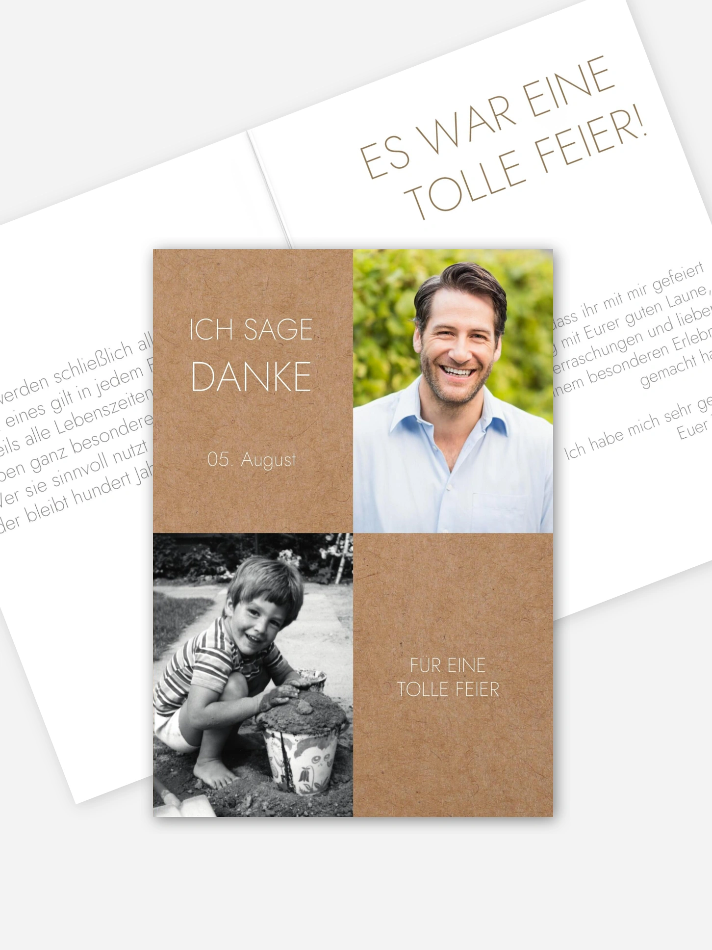 Dankeskarte Geburtstag Im Fokus