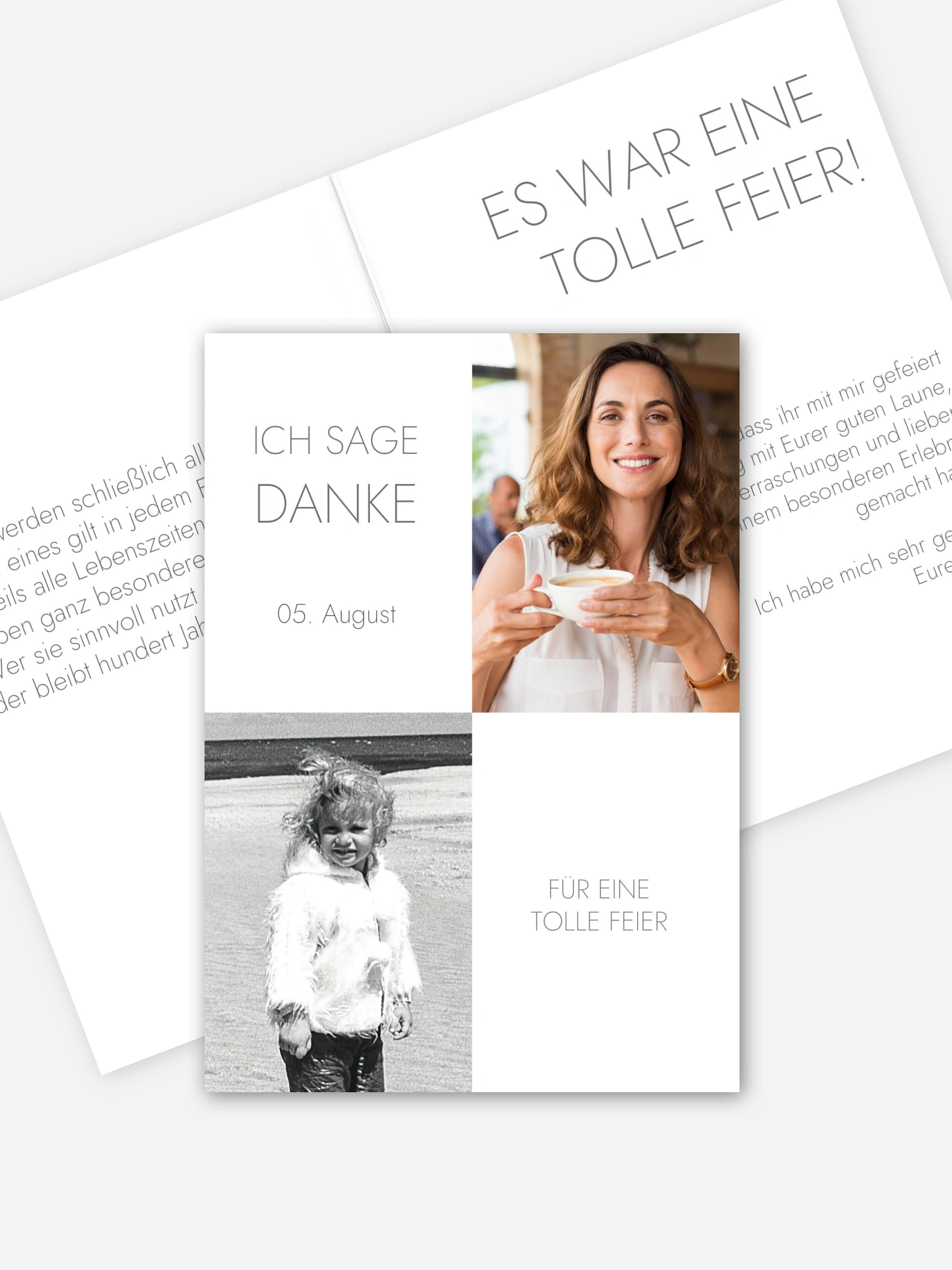 Dankeskarte Geburtstag Im Fokus