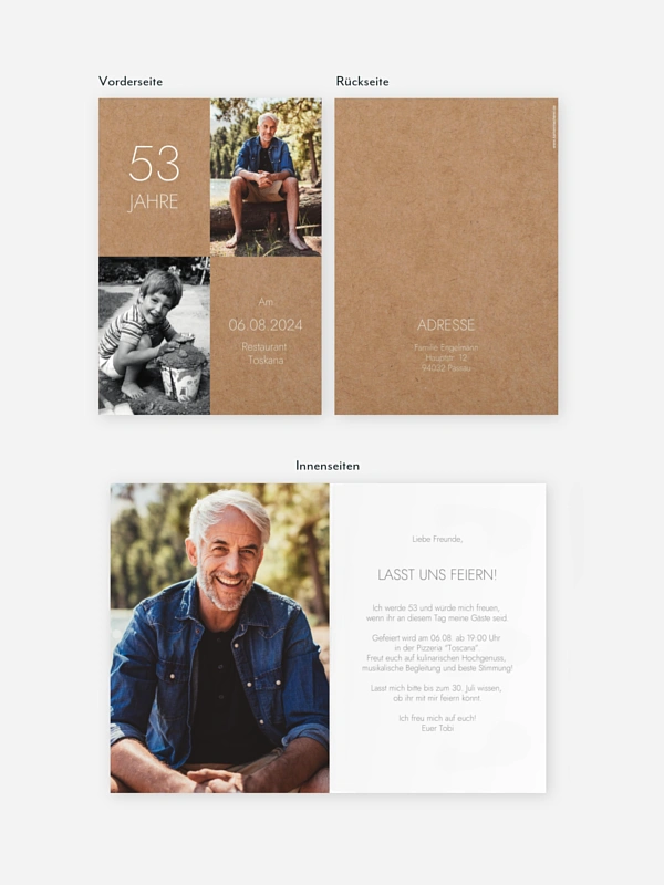 Geburtstagseinladung Im Fokus