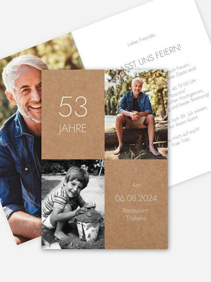 Geburtstagseinladung Im Fokus