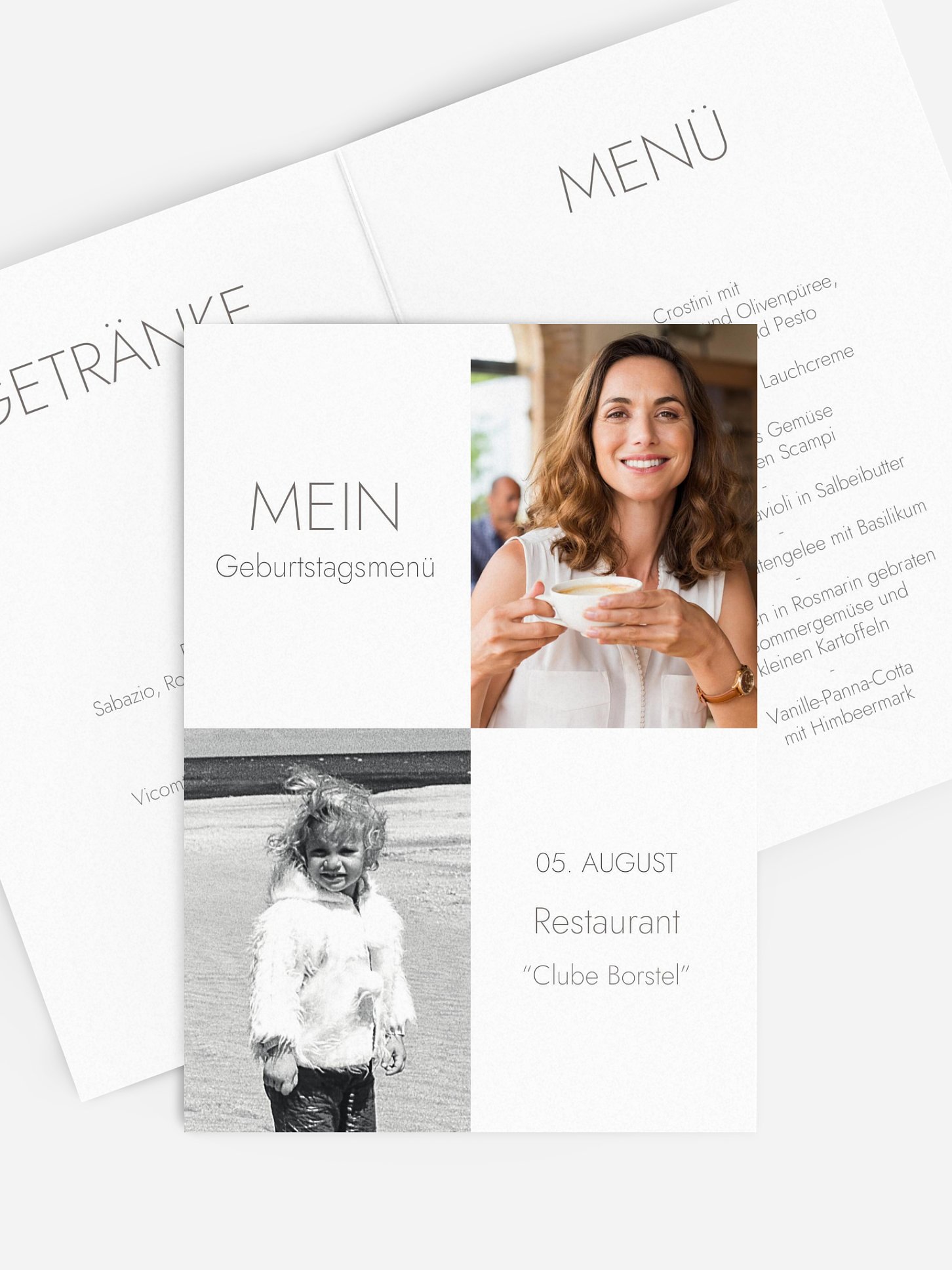 Menükarte Geburtstag Im Fokus
