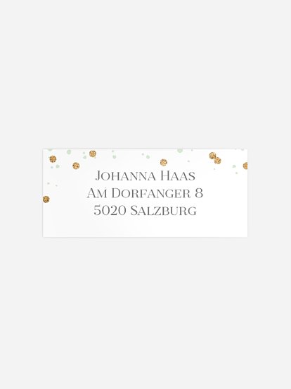 Absenderaufkleber Geburtstag Summer Glow