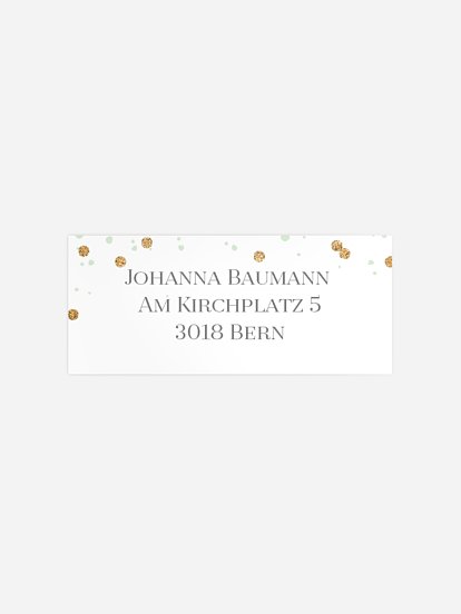 Absenderaufkleber Geburtstag Summer Glow