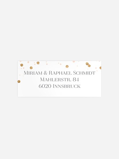 Absenderaufkleber Party Summer Glow