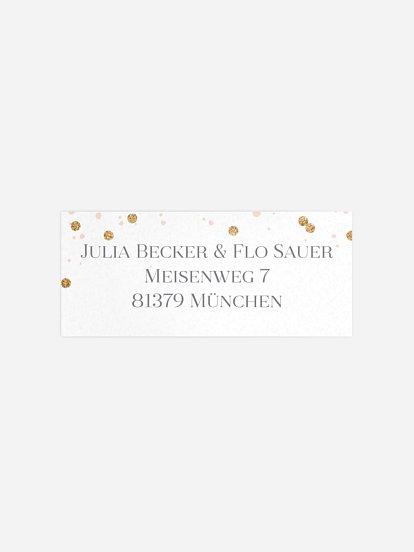 Absenderaufkleber Party Summer Glow