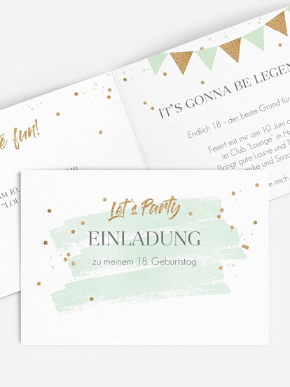 Einladung 18. Geburtstag Summer Glow