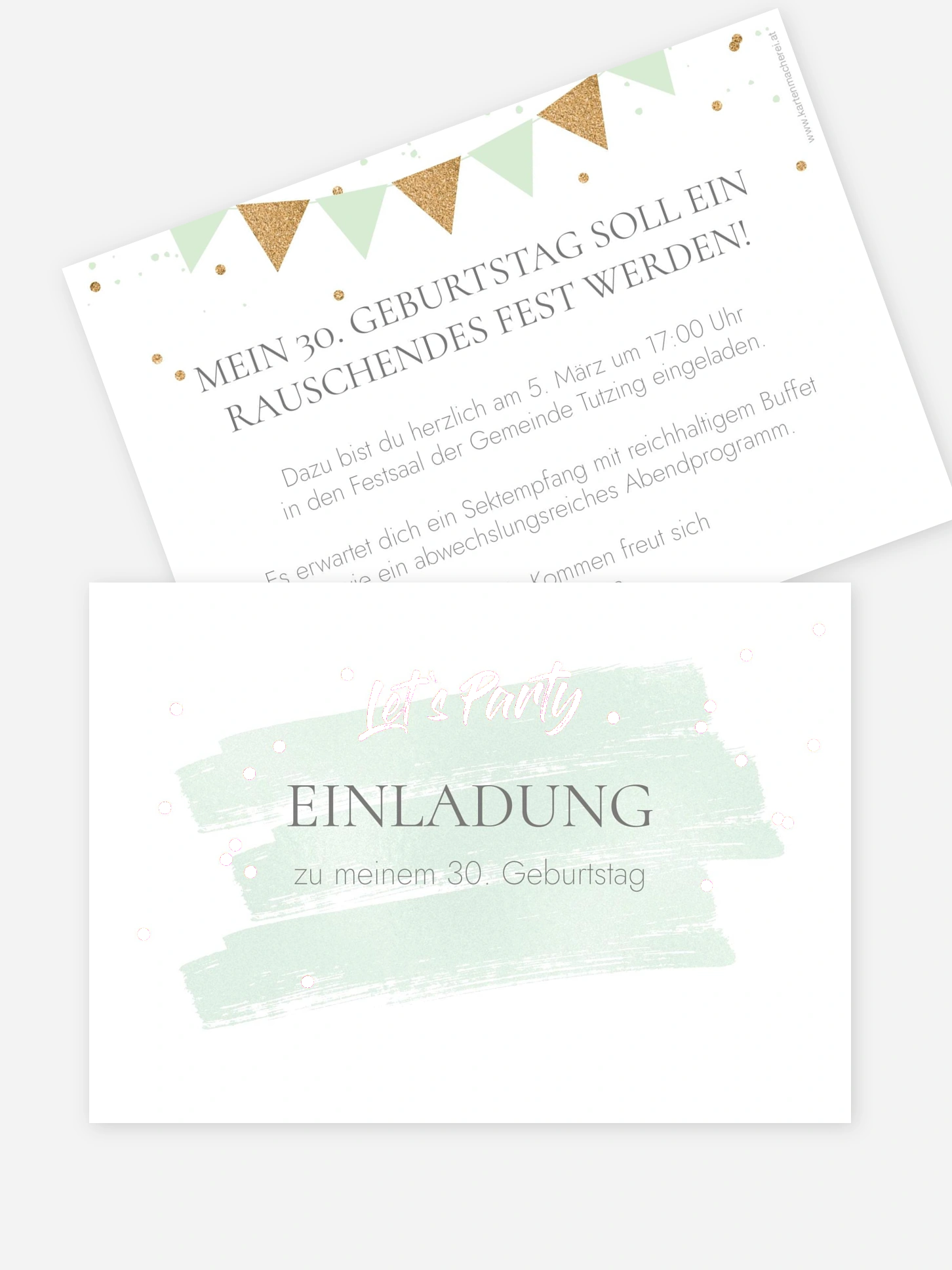 Einladung 30. Geburtstag Summer Glow