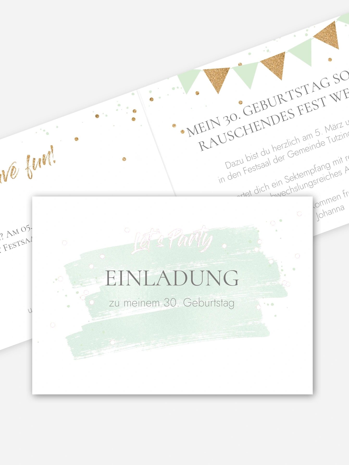 Einladung 30. Geburtstag Summer Glow