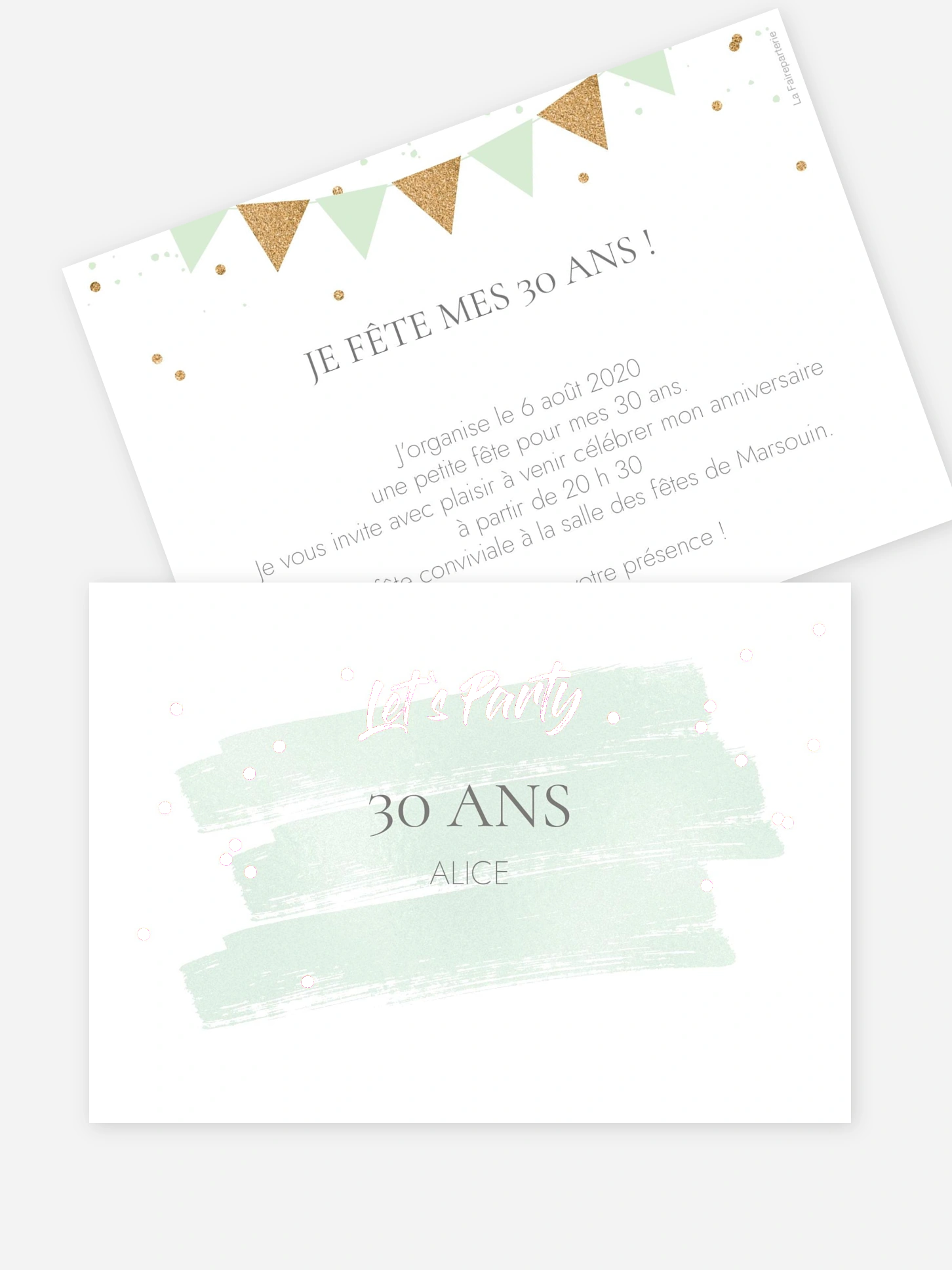invitation anniversaire 30 Jour festif