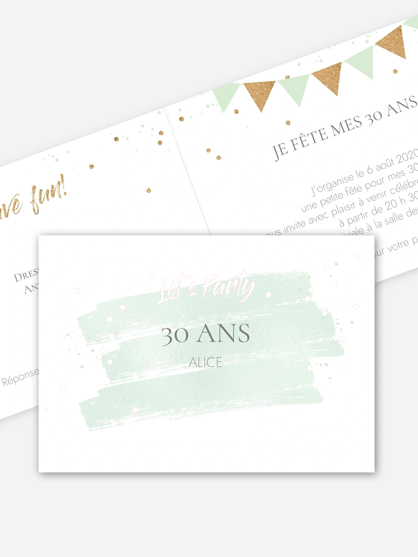 invitation anniversaire 30 Jour festif