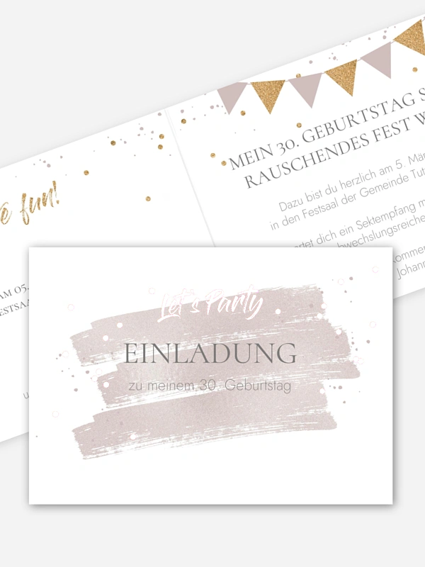 Einladung 30 Geburtstag Summer Glow
