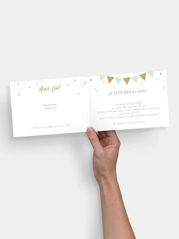 invitation anniversaire 30 Jour festif