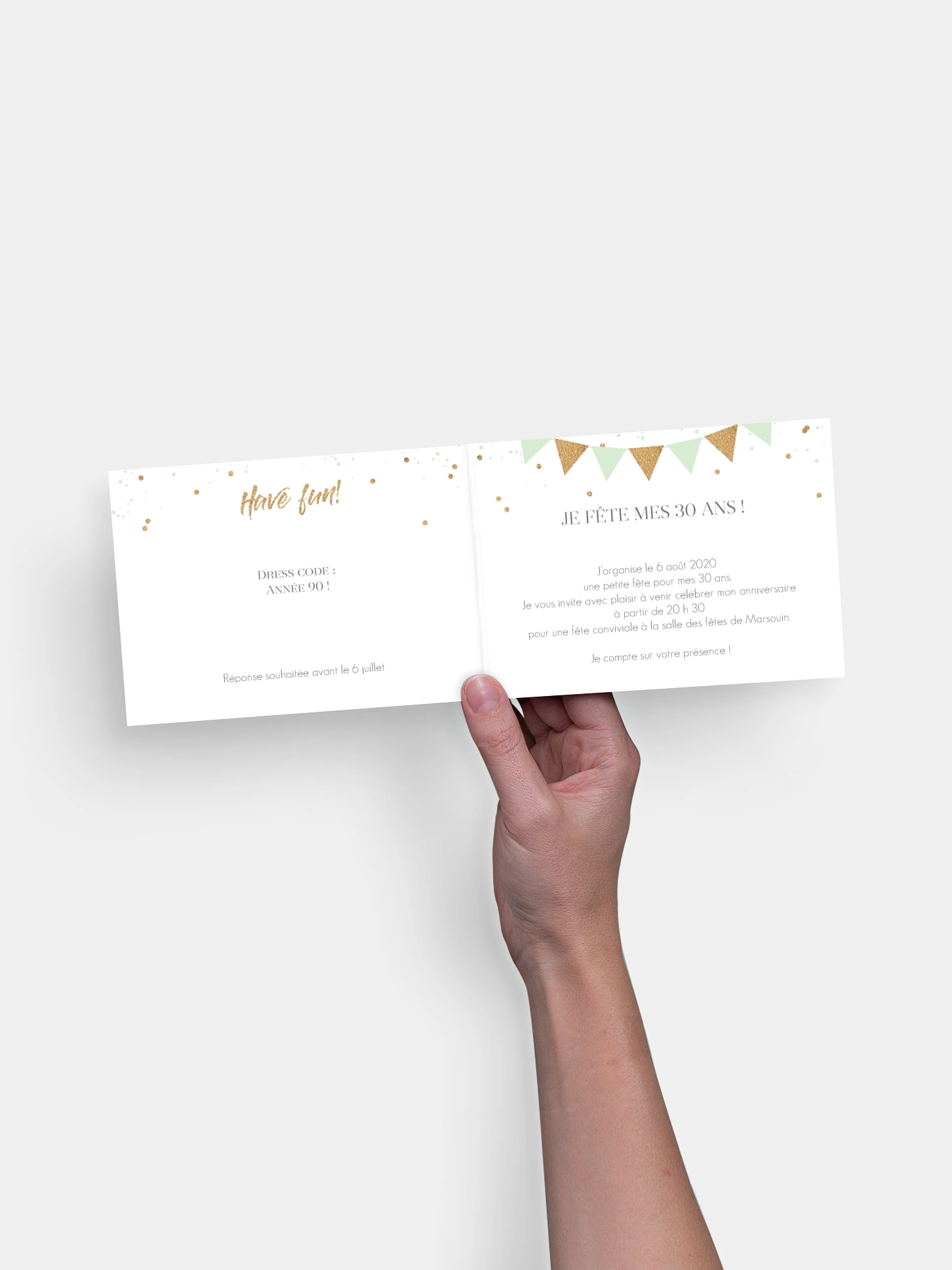 invitation anniversaire Jour festif