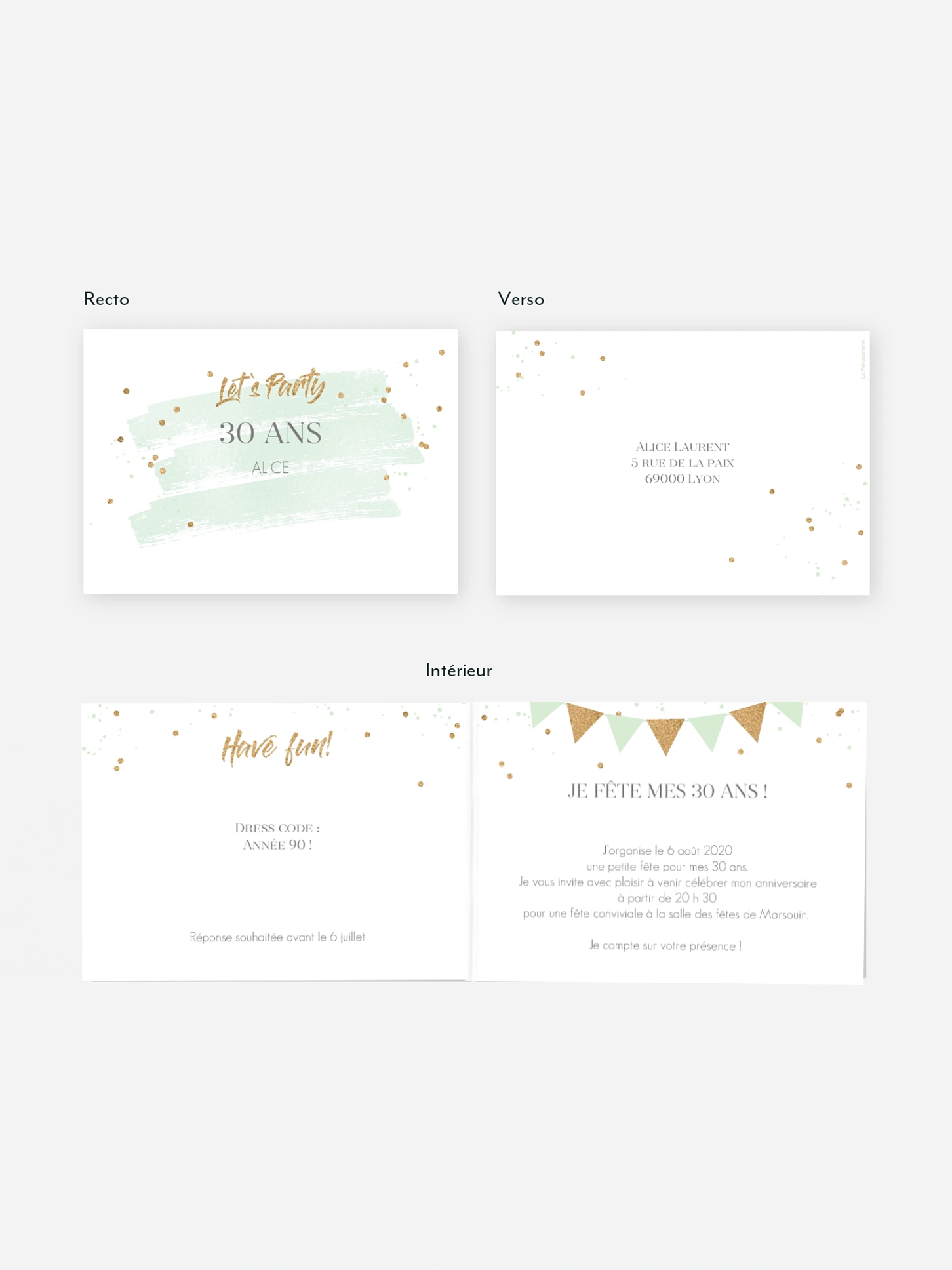 invitation anniversaire Jour festif