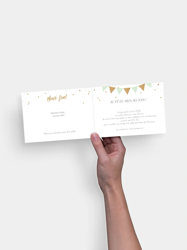 invitation anniversaire Jour festif