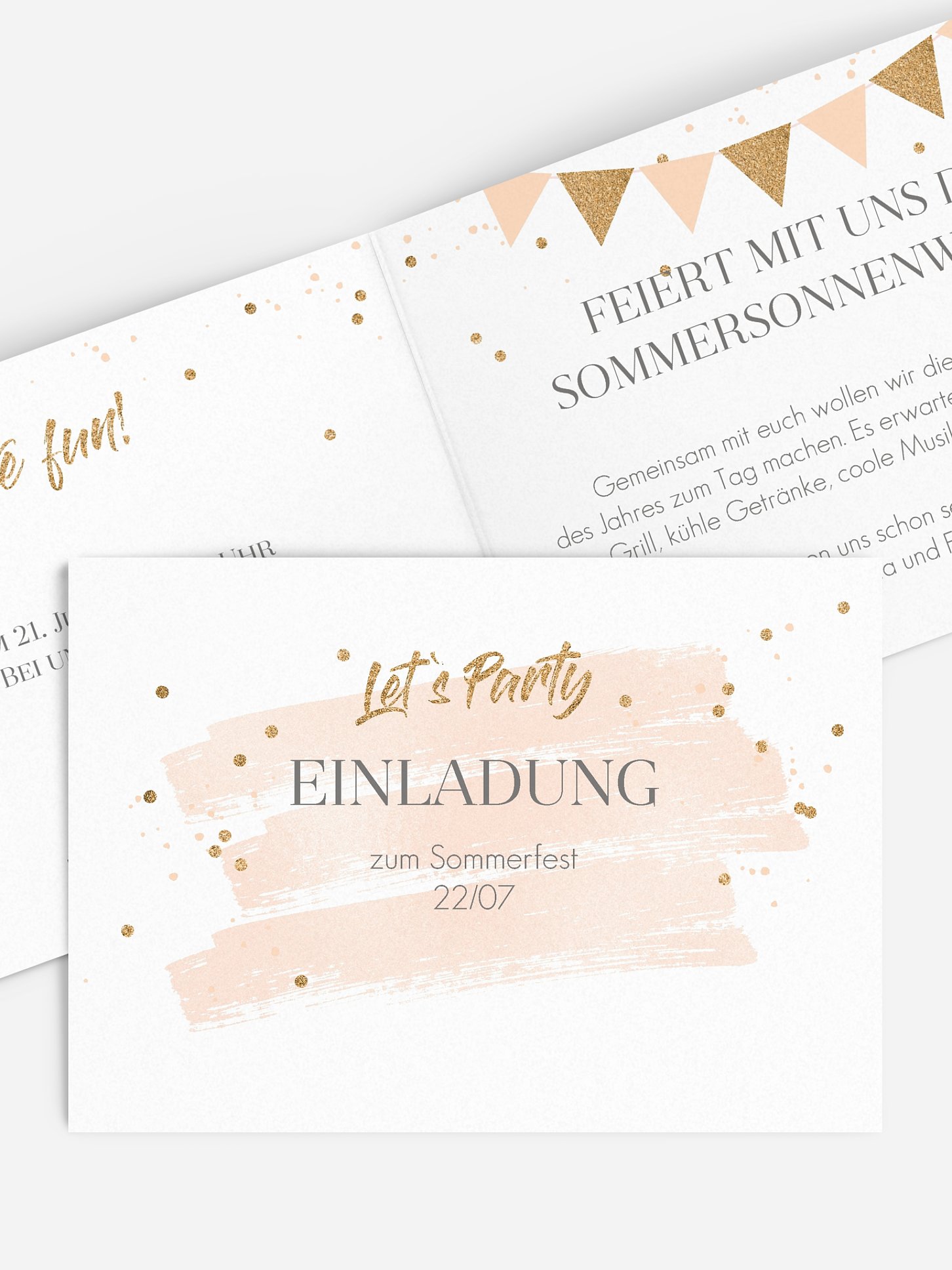 Partyeinladung Summer Glow