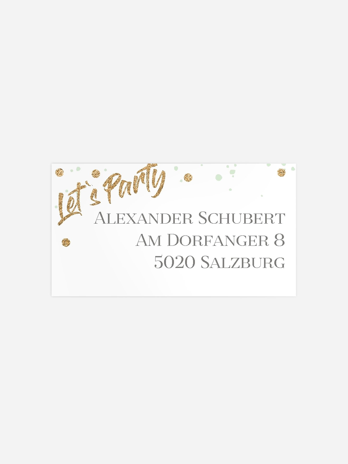 Empfängeraufkleber Geburtstag Summer Glow