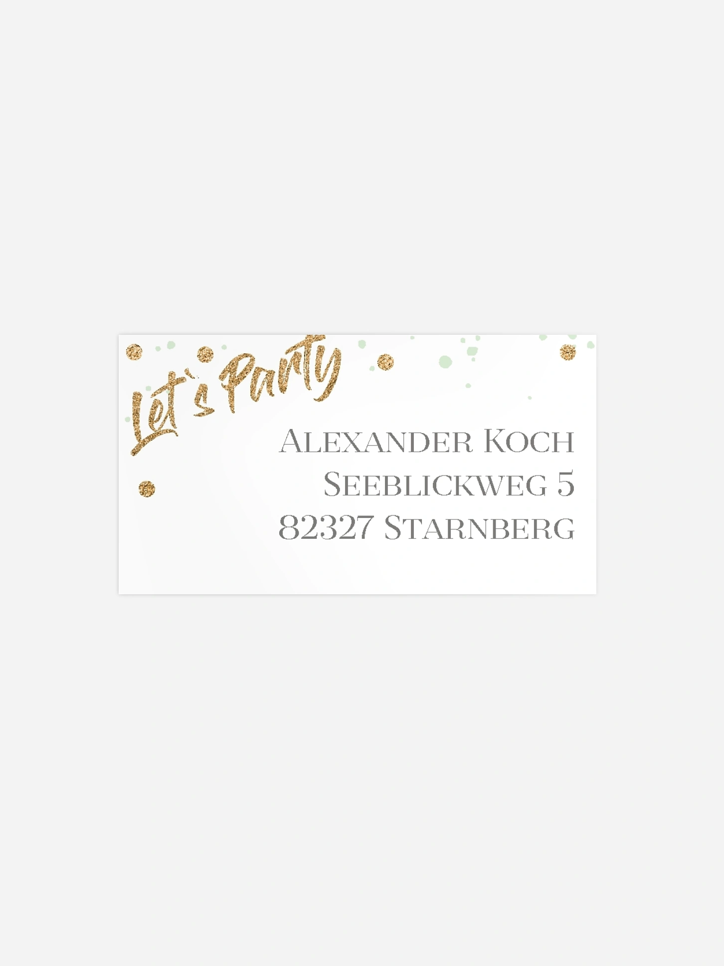 Empfängeraufkleber Geburtstag Summer Glow