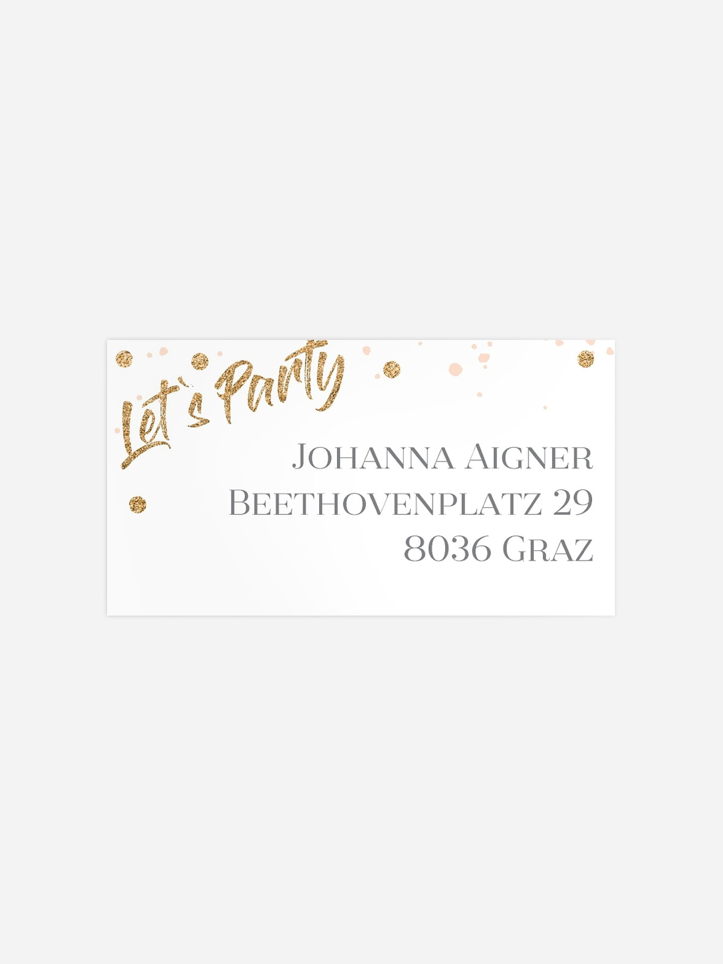 Empfängeraufkleber Party Summer Glow