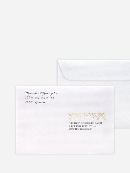 Bedruckte Umschläge geschäftl. Weihnachten Sternenlicht