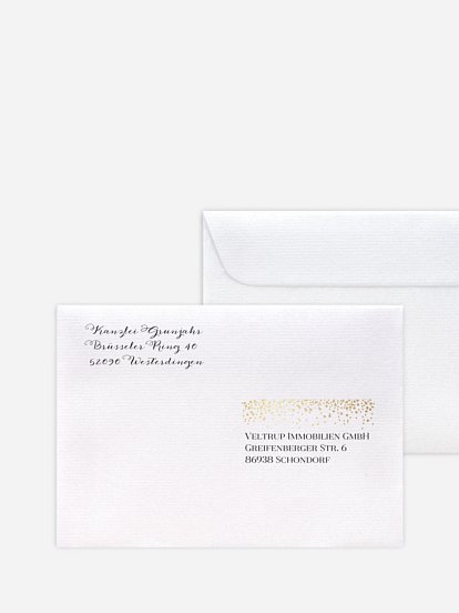 Bedruckte Umschläge geschäftl. Weihnachten Sternenlicht