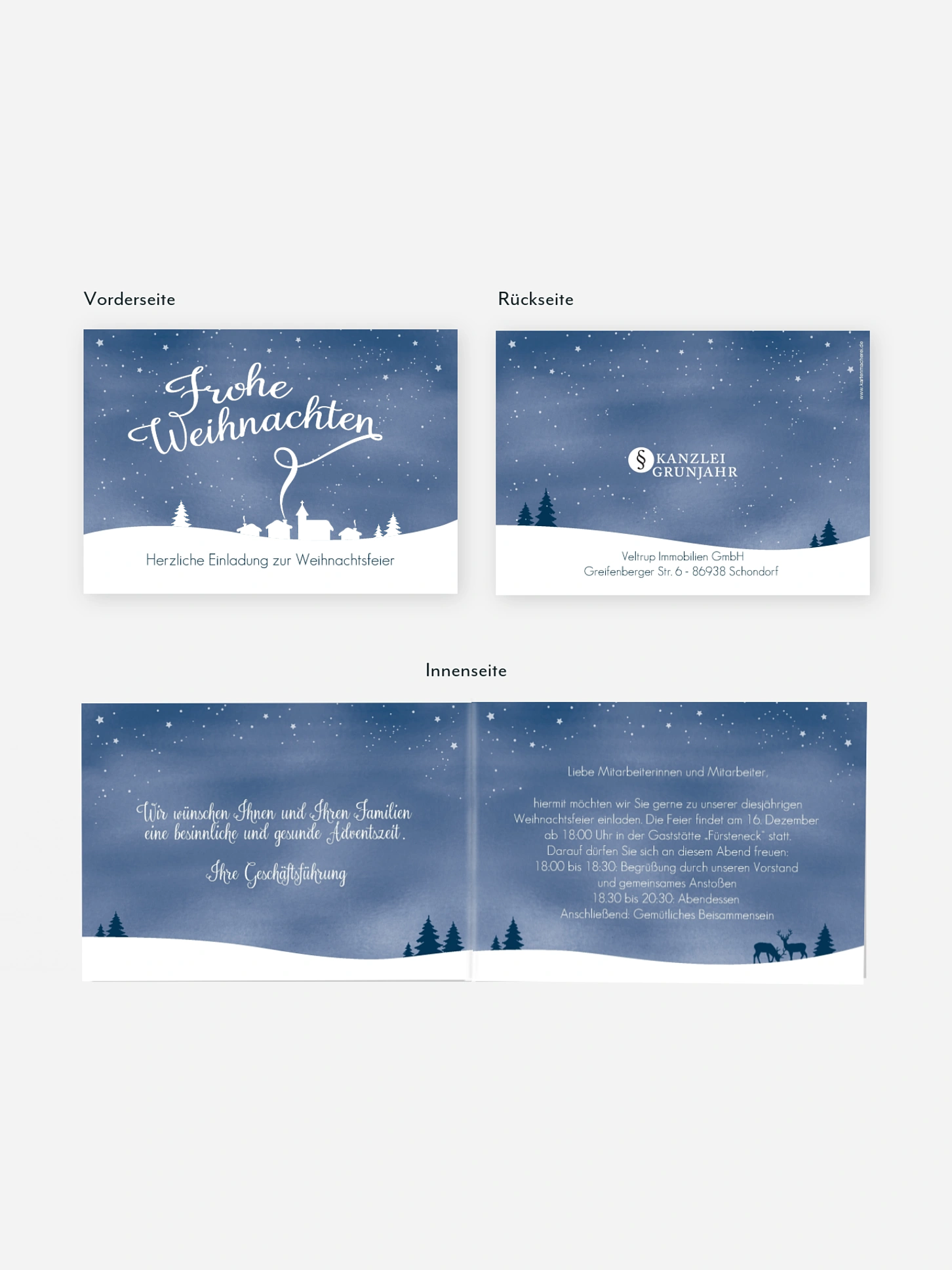 Weihnachtsfeier Wintertraum