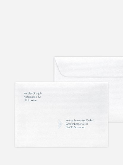 Bedruckte Umschläge geschäftl. Weihnachten Paragraphenbaum