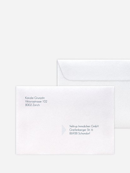 Bedruckte Umschläge geschäftl. Weihnachten Paragraphenbaum