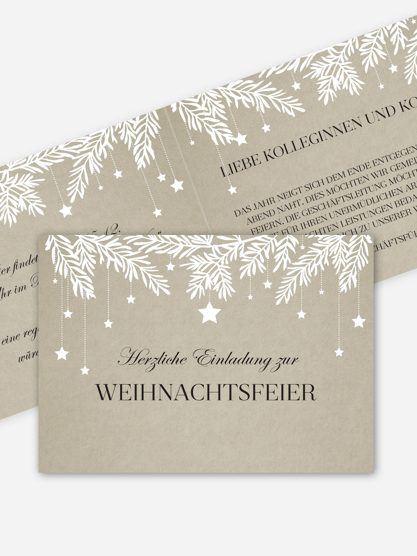 Weihnachtsfeier Sternenspiel