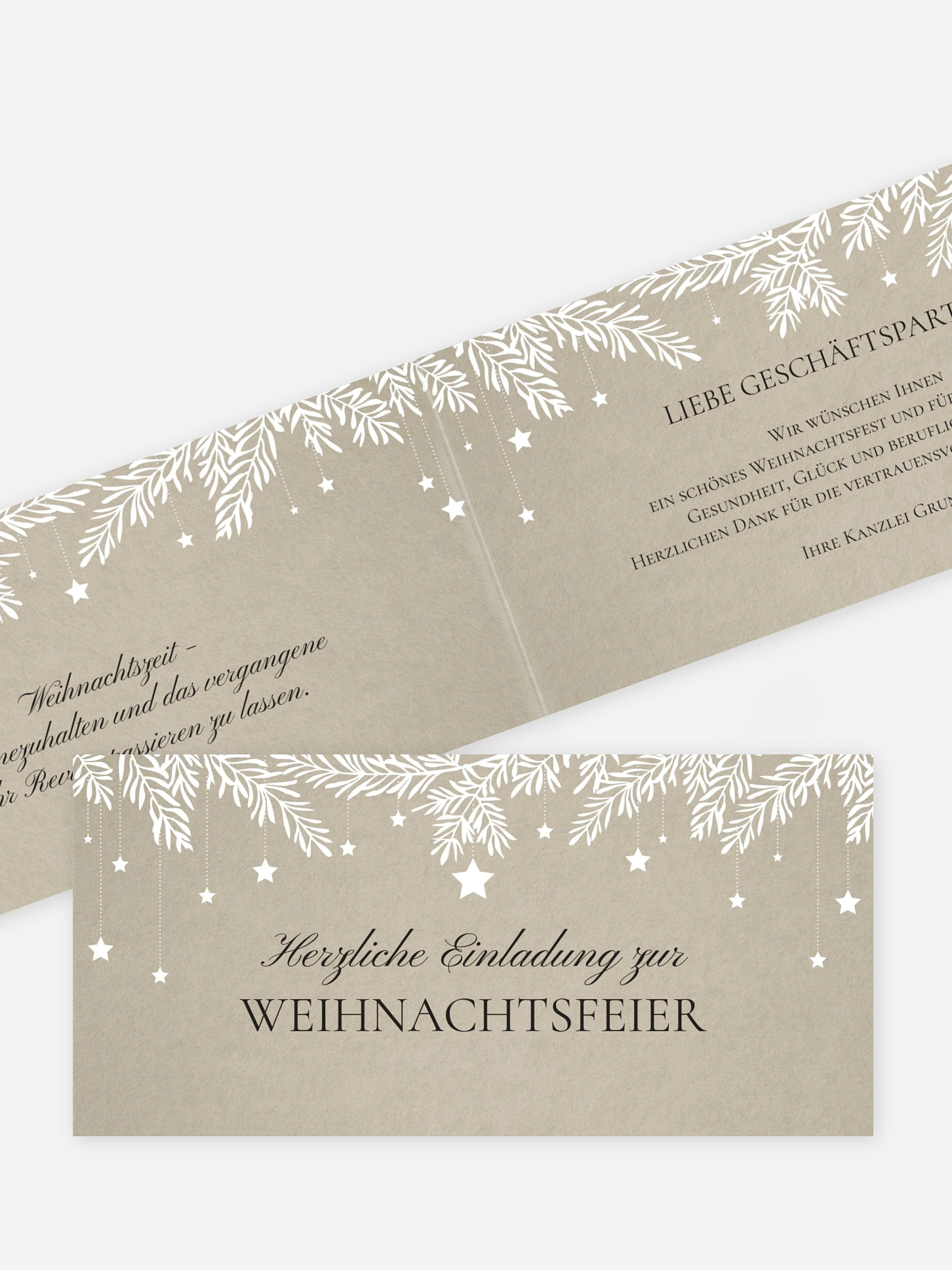 Weihnachtsfeier Sternenspiel