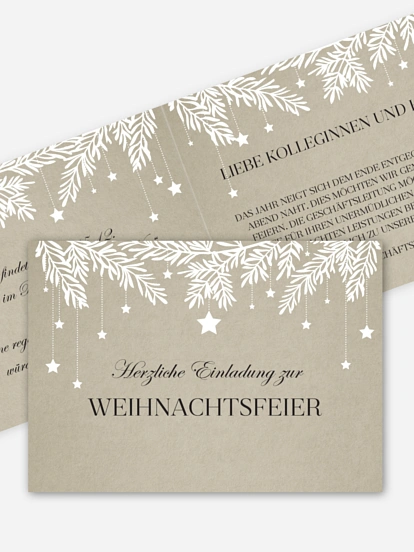 Weihnachtsfeier Sternenspiel