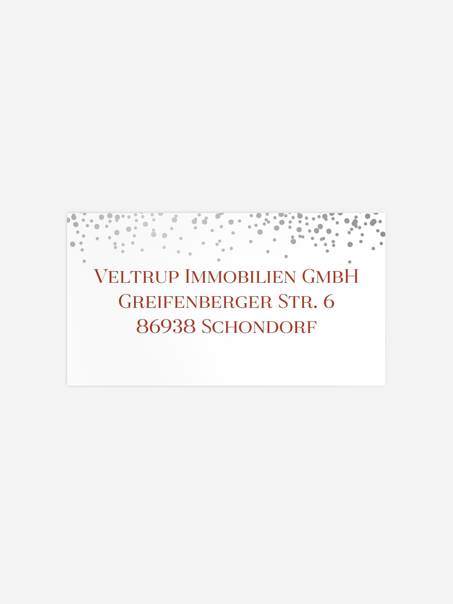 Empfängeraufkleber geschäftl. Weihnachten Sternenleuchten