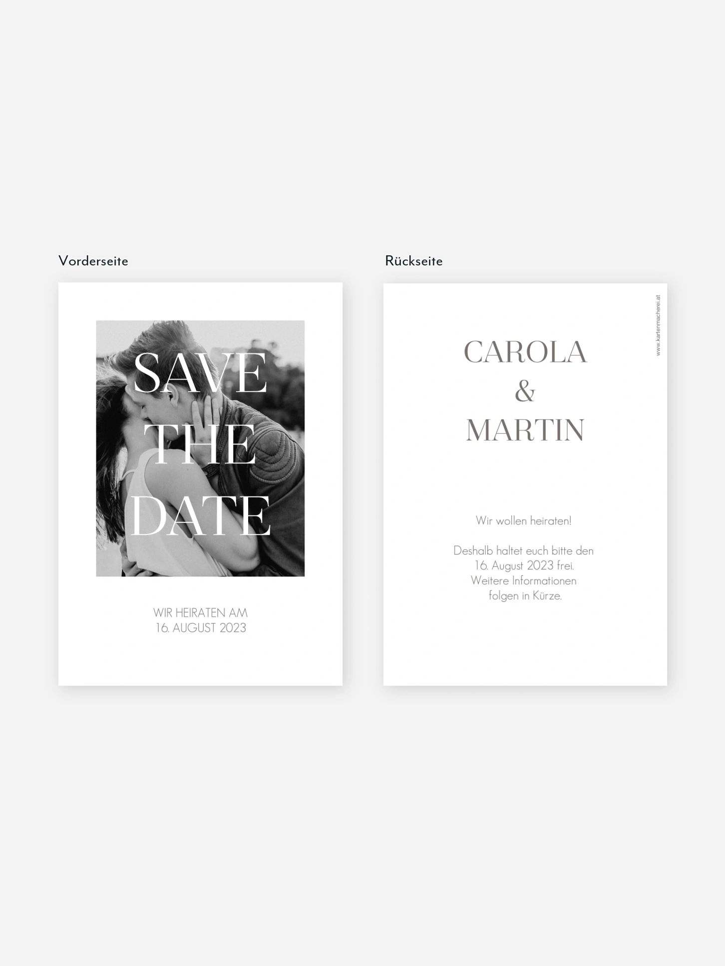 Save-the-Date Karte Classic Premium