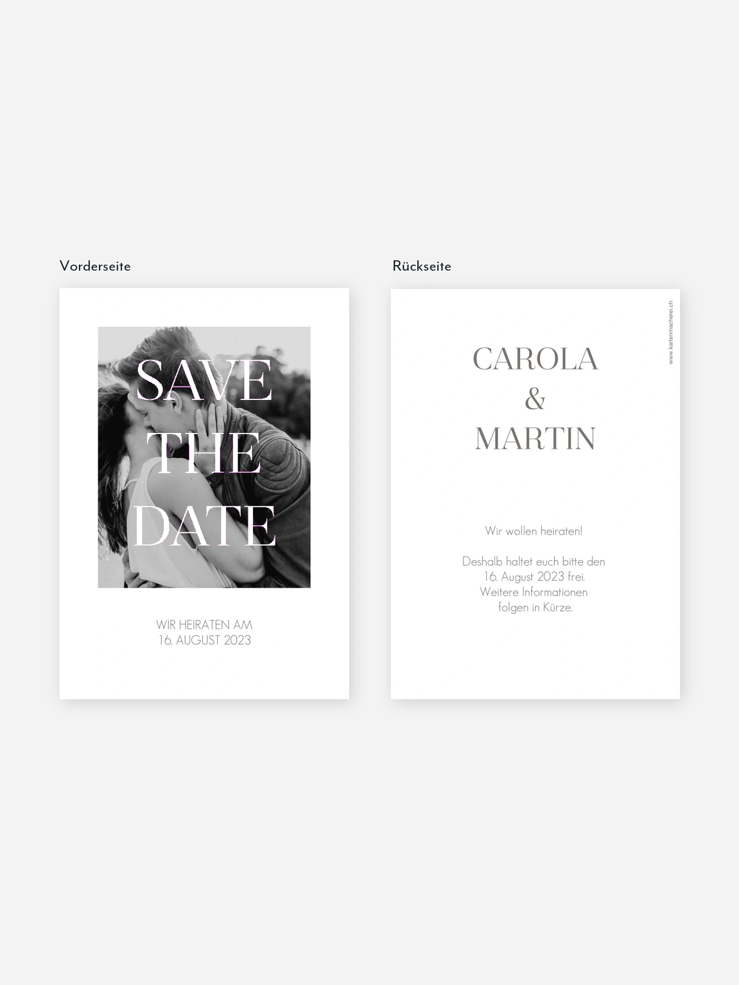Save-the-Date Karte Classic Premium